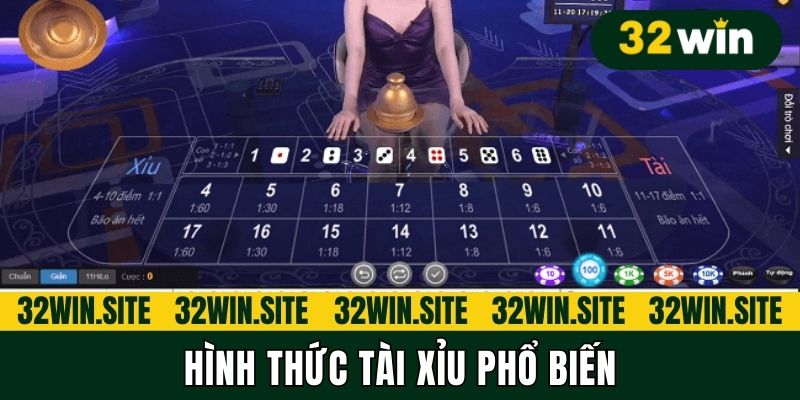 Hình thức tài xỉu phổ biến