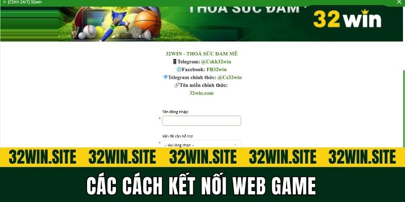 Các cách kết nối web game