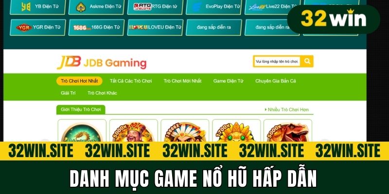 Danh mục game nổ hũ hấp dẫn