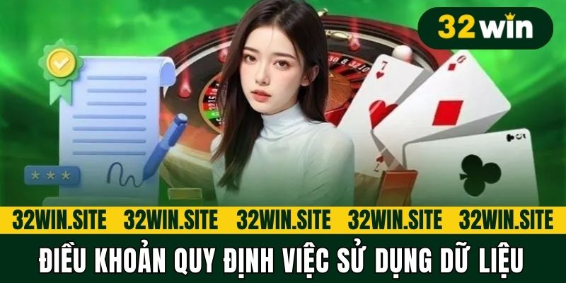 Điều khoản quy định việc sử dụng dữ liệu thành viên